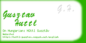 gusztav huttl business card